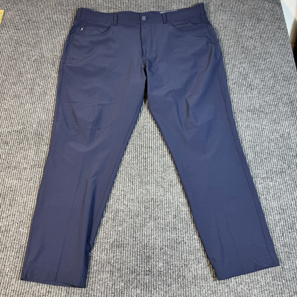 Mizzen + Main Helmsman Chino Pants 42x32 Navy Performance Straight 5 Pocket Golf